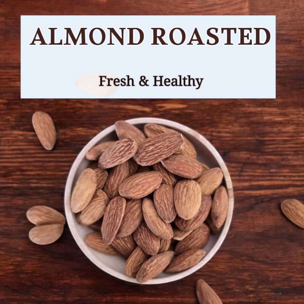 

Almond Panggang 500gr – Almond Roasted - Renyah, Gurih, dan Kaya Nutrisi Food Snack Kering Cemilan Kacang