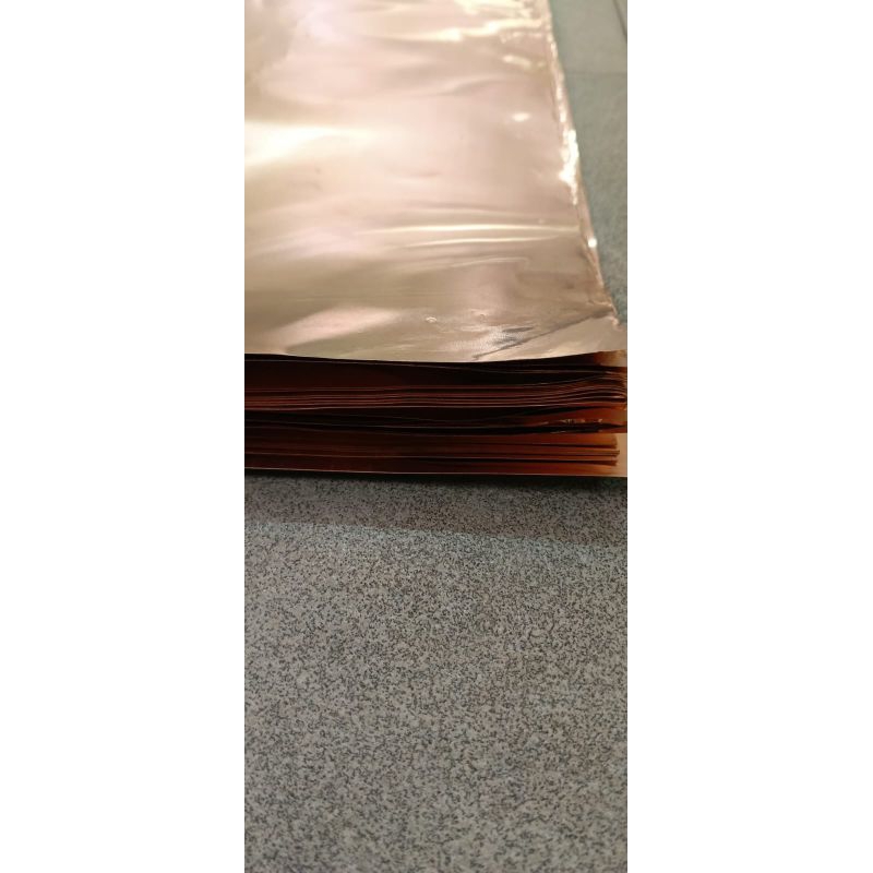 plat tembaga murni 0,7mm x 5cm x 30cm - plat tembaga murni