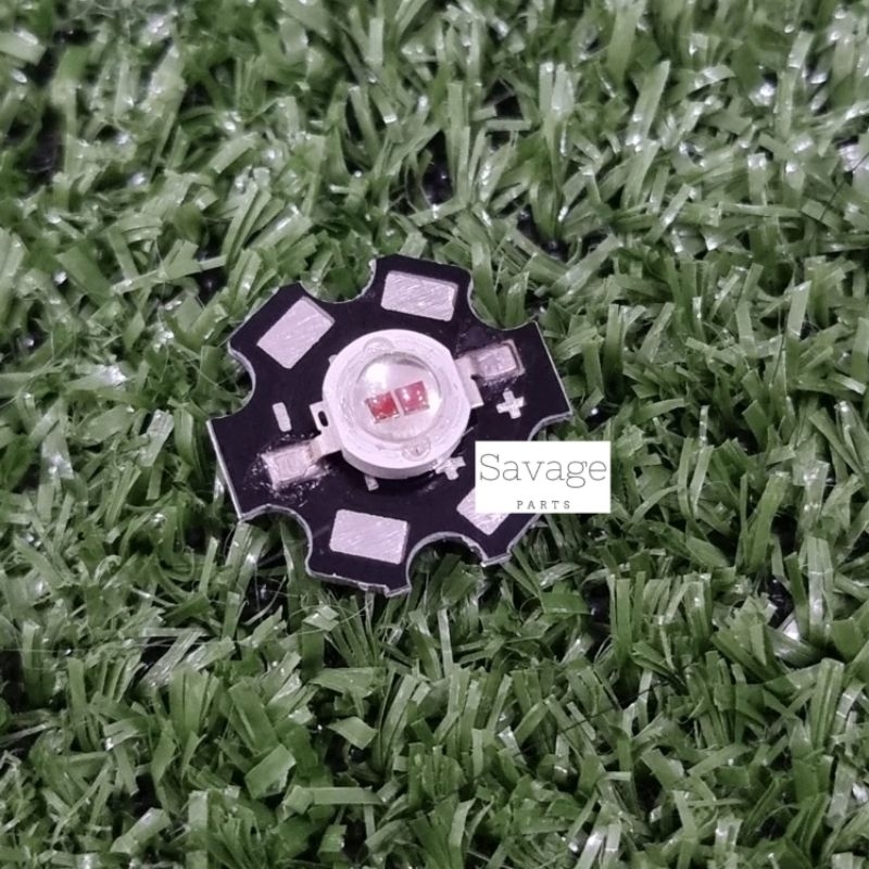 HPL 3W + PCB PENDINGIN LAMPU LED 3 WATT WARNA PUTIH - WARM WHITE - HIJAU - KUNING - BIRU - MERAH