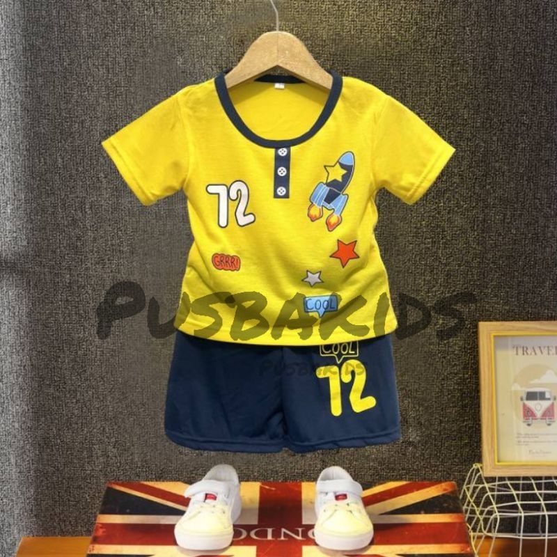 Promo Pusbakids/ Set Cowok /Baju Setelan Anak Laki Laki/ Anak Bagus/Baju Anak Cowok Murah 0-8 Thn