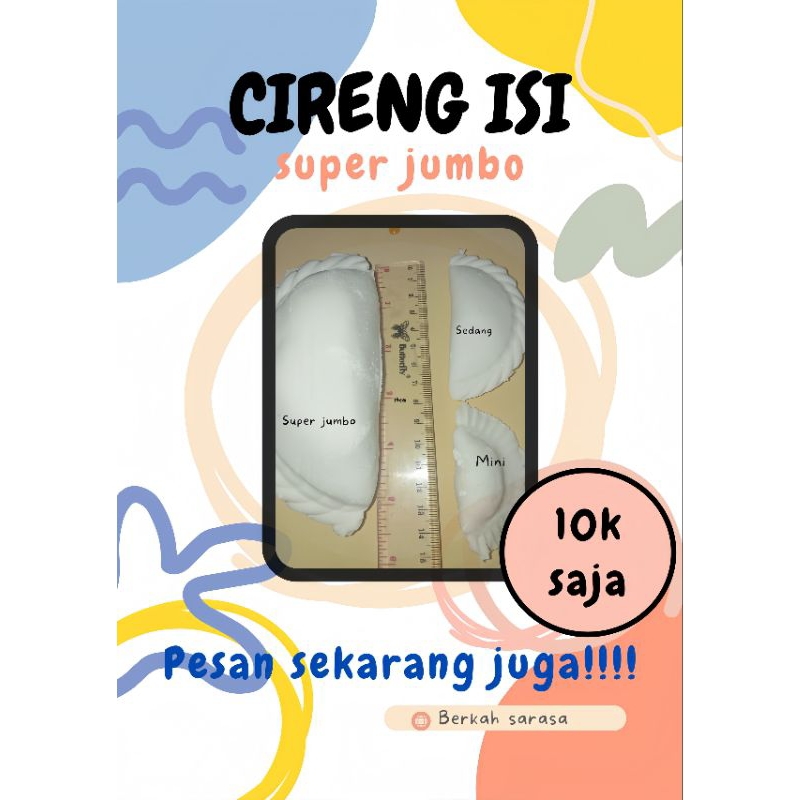 

CIRENG ISI JANDO,SOSIS SUPER JUMBO 14CM ISI 1 PCS