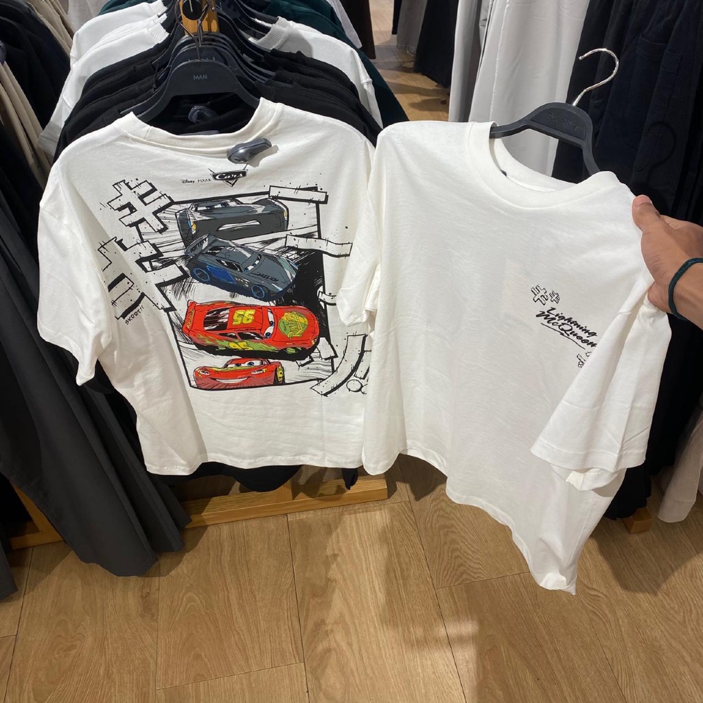 Jastip. Tshirt Bershka X Lighting McQueen (Man)