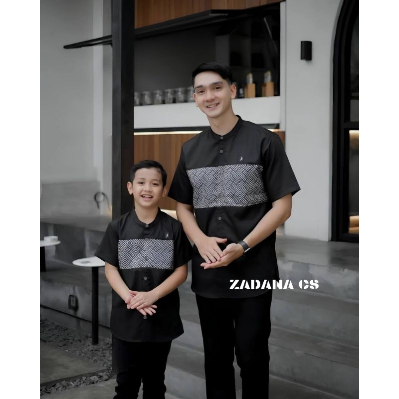 RADHA - (NEW 2025) BAJU KOKO COUPLE POLOS BATIK KATUN TOYOBO AYAH BAPAK ANAK REMAJA JUMBO M L XL XXL