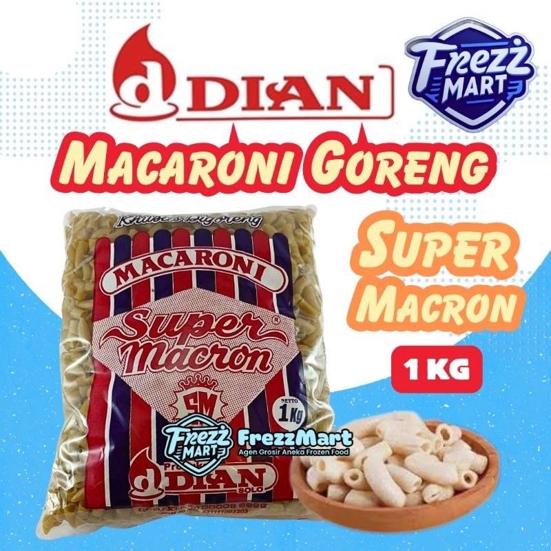 

Macaroni Goreng 1kg Super Macron SM Makaroni Khusus Digoreng Tanpa Perlu Dijemur