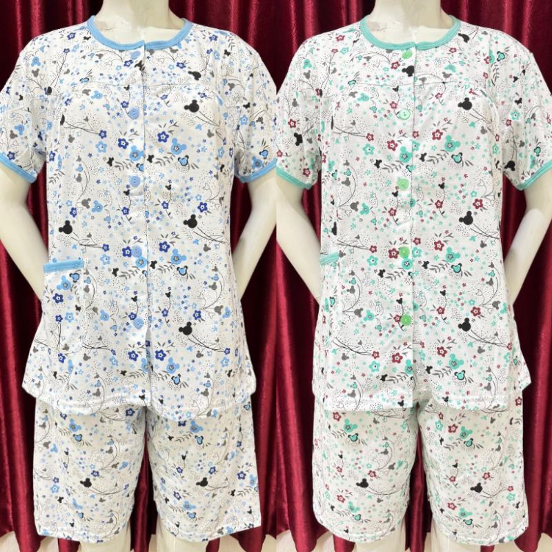 Baju tidur Kancing hidup / Piyama Stelan Bkh / Stelan Import Baru