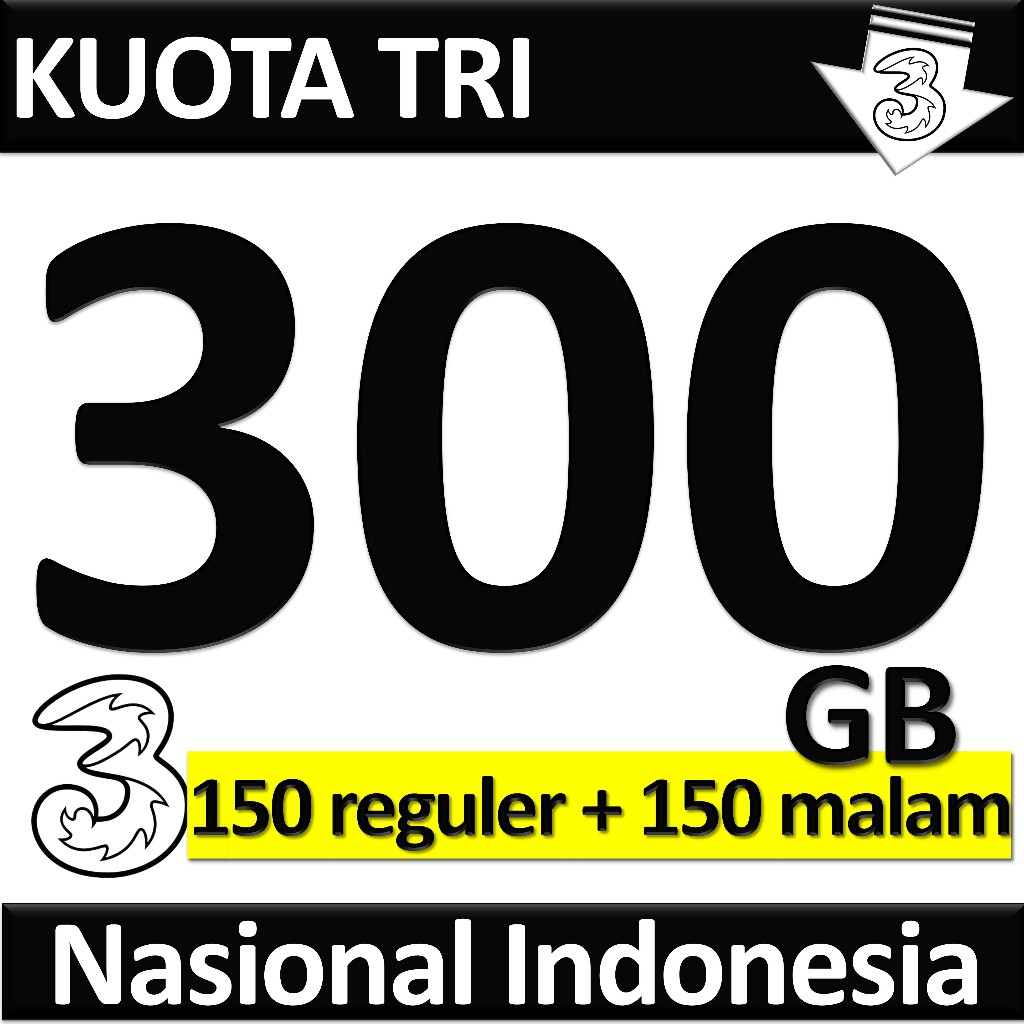 paket tri murah 30gb 30 gb 60gb 150gb 300gb 60 150 300