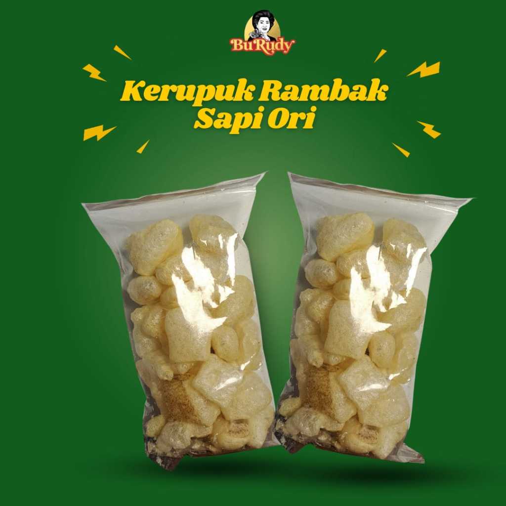 

Kerupuk Rambak Kulit Sapi Renyah Berkualitas 100gr