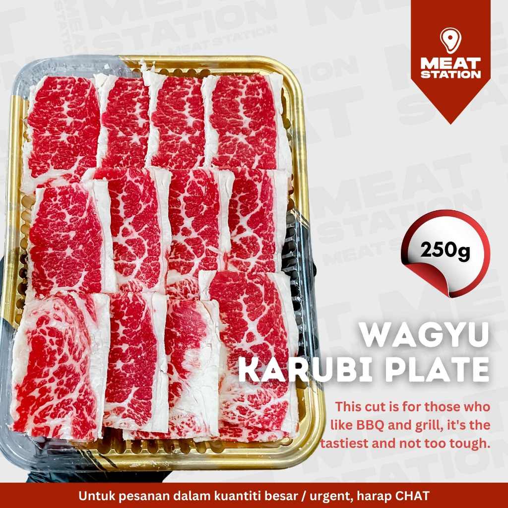 

Wagyu Karubi Plate 6mm 250g / Beef Import / Karubi Plate / Beef Slice