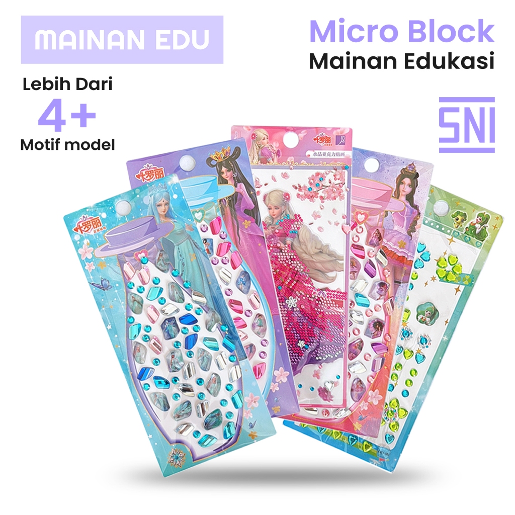 Stiker Jewel 3D Perempuan Nail Art