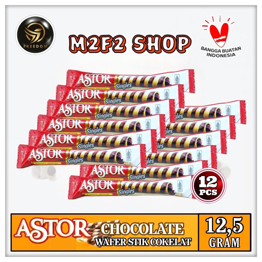 

ASTOR Singles Wonderful Sensation Stick Chocolate | Wafer Stik Cokelat - 12,5 gr (Kemasan 12 Pcs)