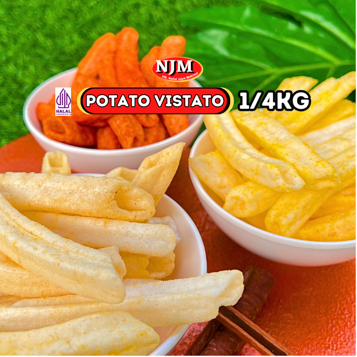 

NJM - POTATO VISTATO / POTATO KOTAK KENTANG GORENG PAK 250Gr (1/4 Kg)