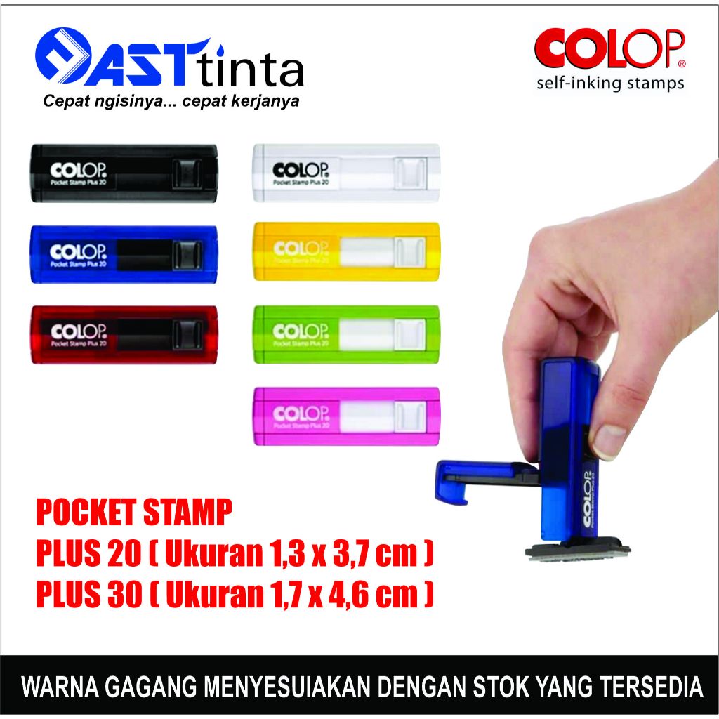 

Stempel Custom Colop Pocket Stamp I Stempel dokter Perawat Pegawai I Stempel Praktis