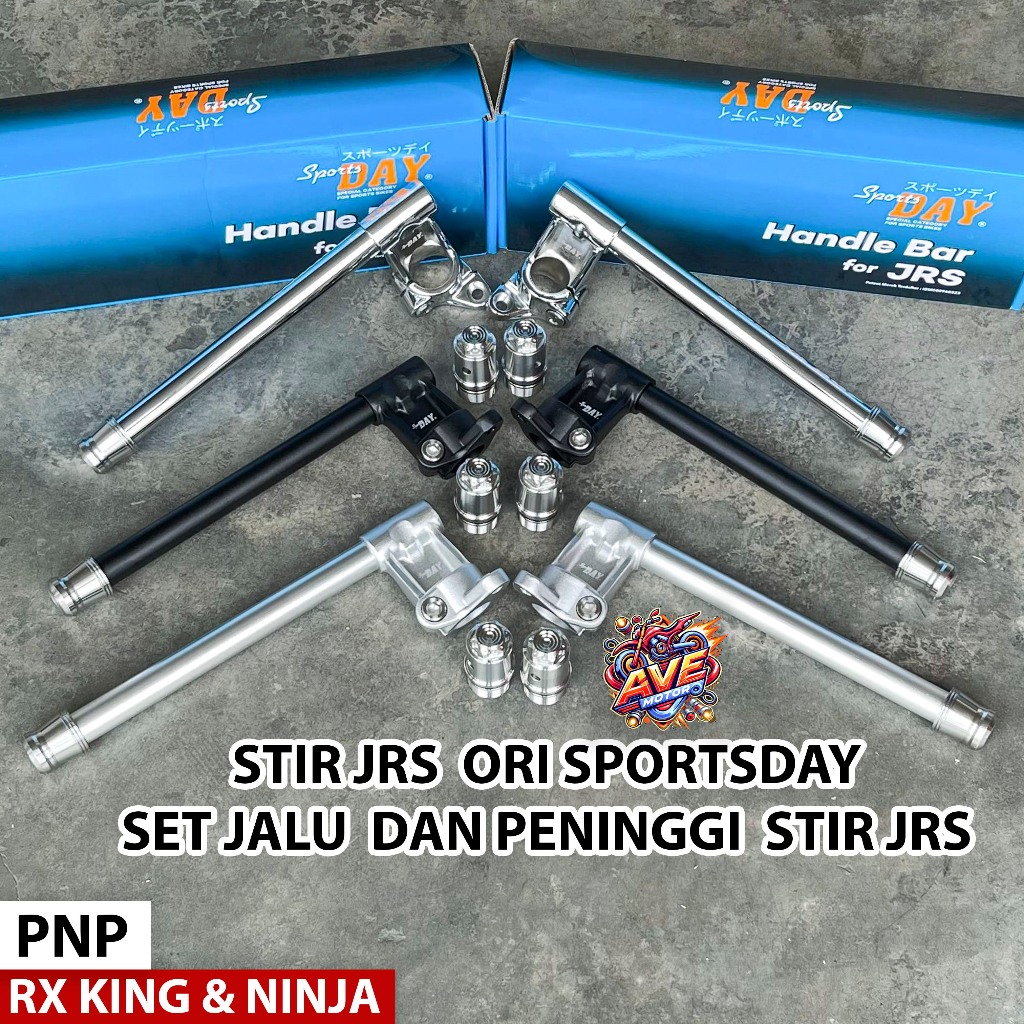 STANG JRS JEPIT STAINLESS MODEL BPRO REPRO SET JALU DAN ADAPTOR PENINGGI STIR JRS FULLSET STAINLES C