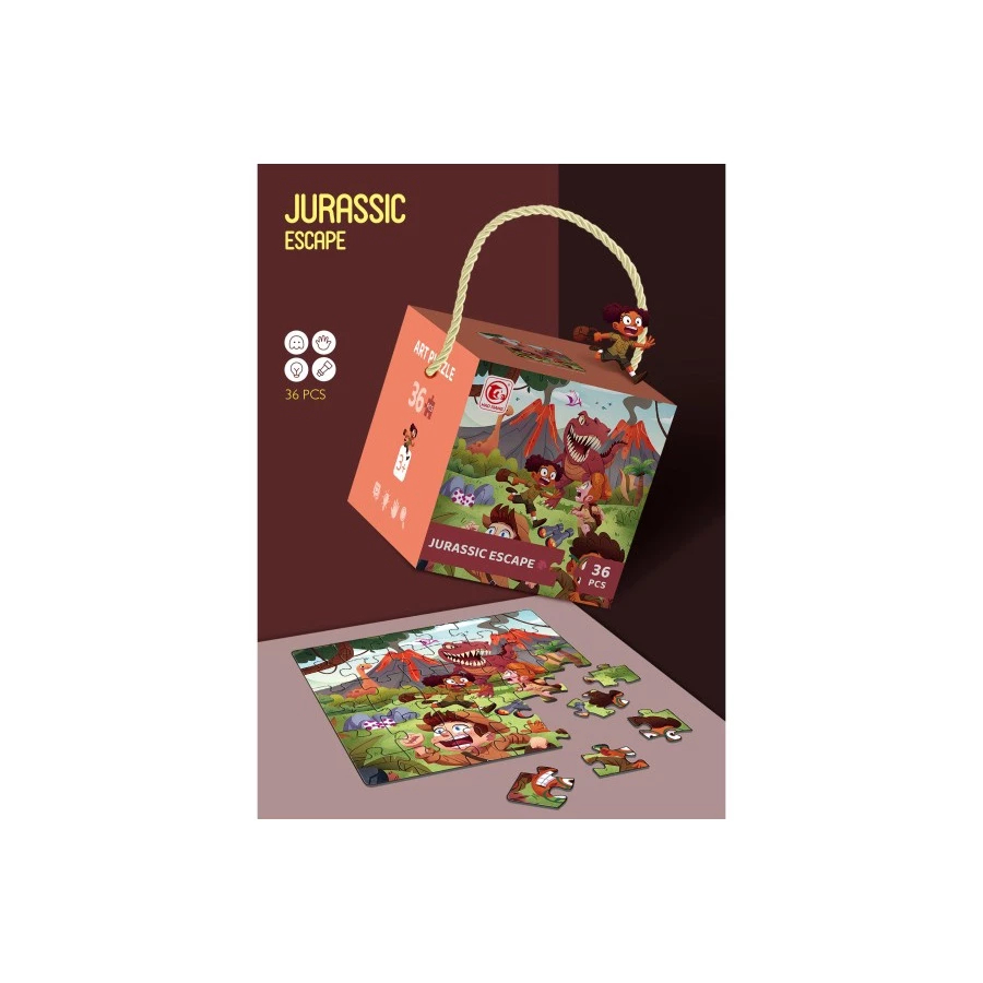 Mainan Puzzle Dinosaur 36 Pcs Jurassic Escape Puzzles HW22006883