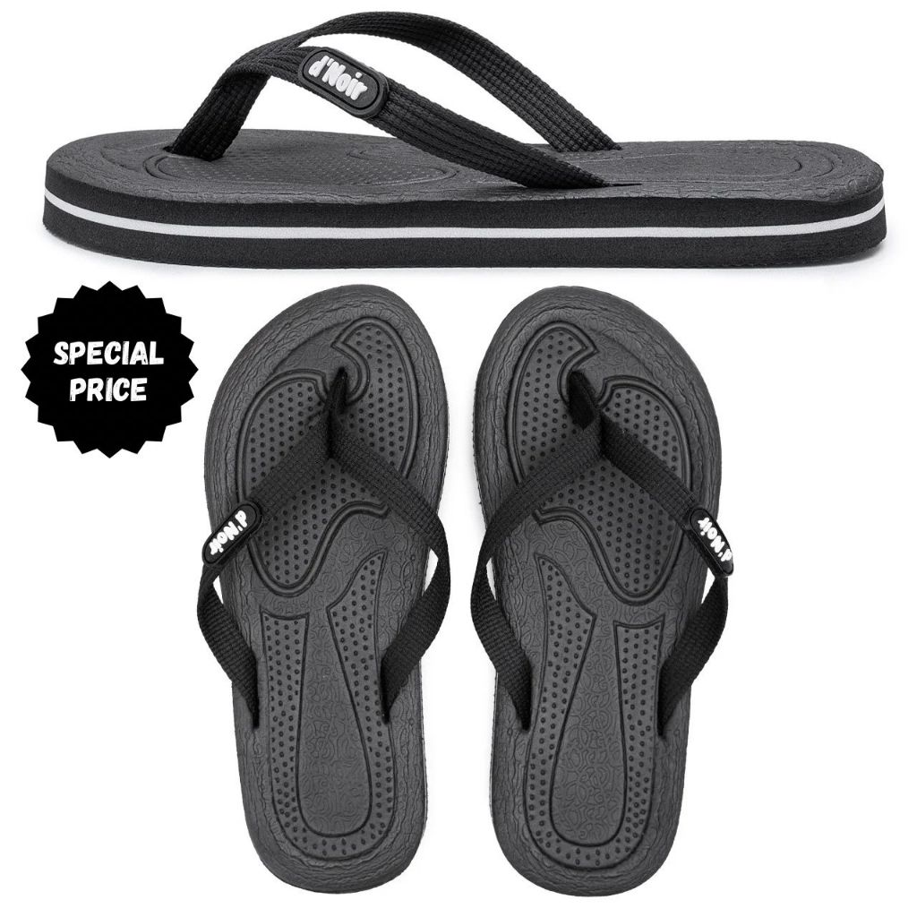 DNOIR Sandal Jepit Anak Laki Laki Perempuan EMBOSS size 33 - 36 Sendal Anak