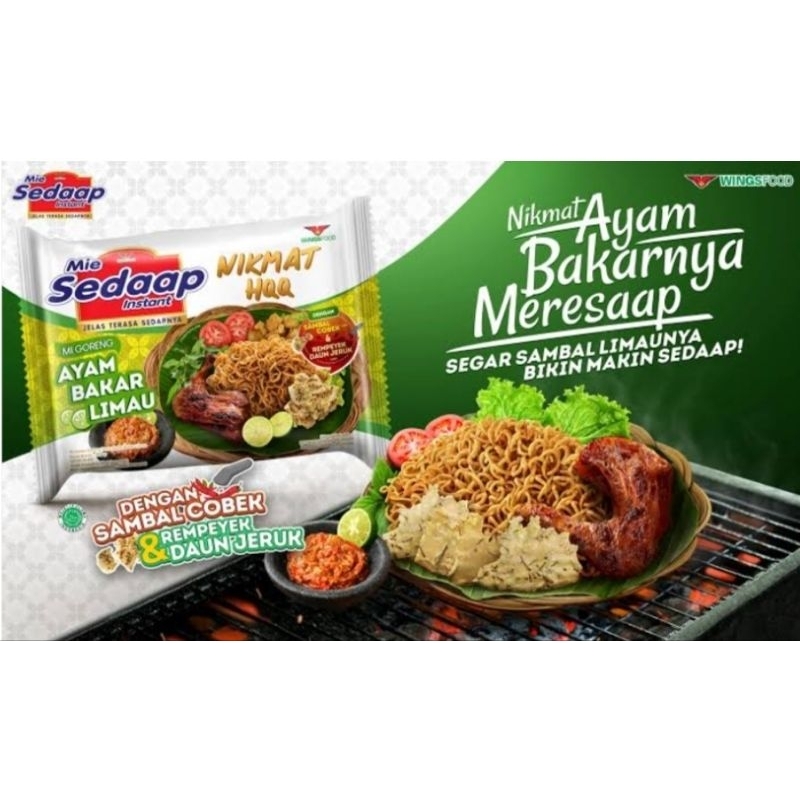 

Mie Sedaap Mie Goreng Ayam Bakar Limau 89 gram/ Mie Sedap