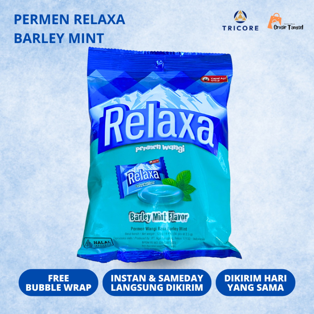 

PERMEN RELAXA RASA BARLEY MINT 125GR