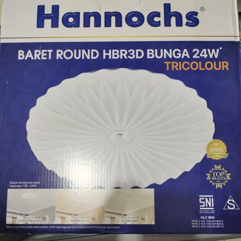 lampu tempel baret round plafon hannochs