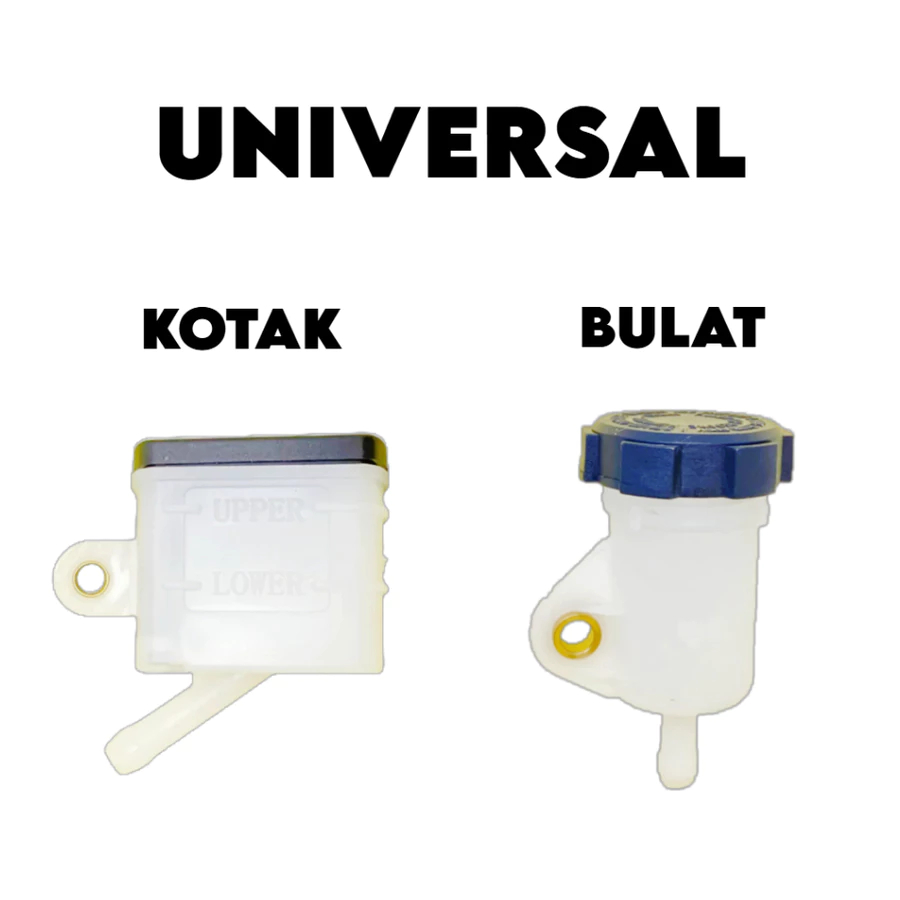 [RNDOM] TABUNG MINYAK REM CAKRAM BELAKANG BOTOL BULAT / KOTAK SUPRA X 125 KARBU LAMA OLD / NEW - BLA