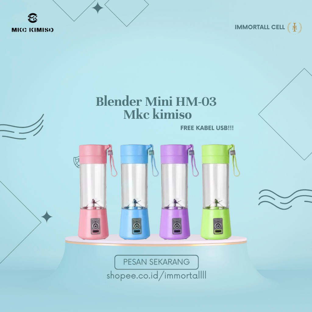 Blender Electric HM-03 Juicer Cup Portable Mini Juicer Cup, IMMORTALL CELL
