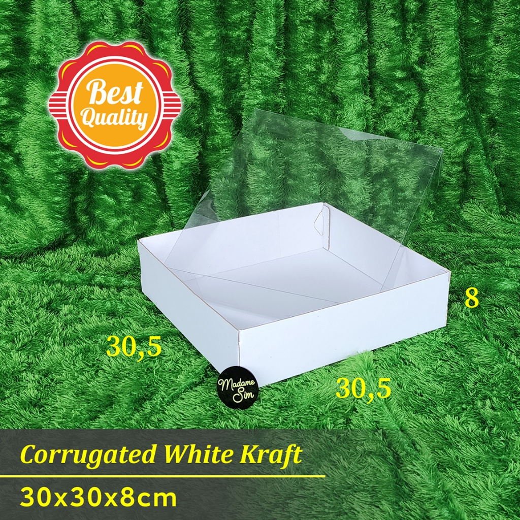 

BOX MIKA - DUS KUE - KOTAK PIZZA - KARDUS 30x30x8 - WK (ISI : 10 PCS)