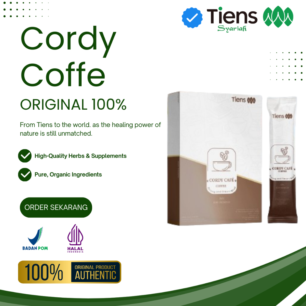 

Cordy Coffee Tiens Black Cofe Kopi Stamina Original