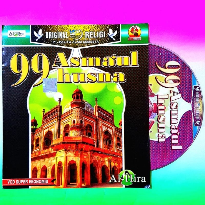 ORIGINAL VCD 99 ASMA UL HUSNA-KASET VCD 99 ASMAUL HUSNA-ASMAUL HUSNA LENGKAP-KASET DVD EDUKASI ANAK 