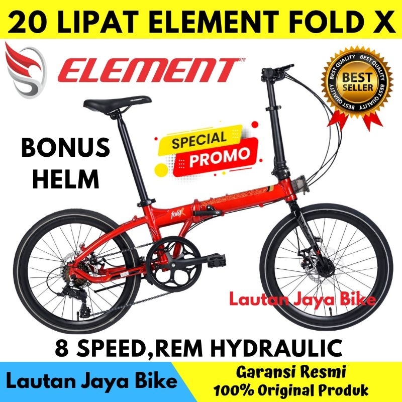 SEPEDA LIPAT 20 ELEMENT FOLDX 8 New