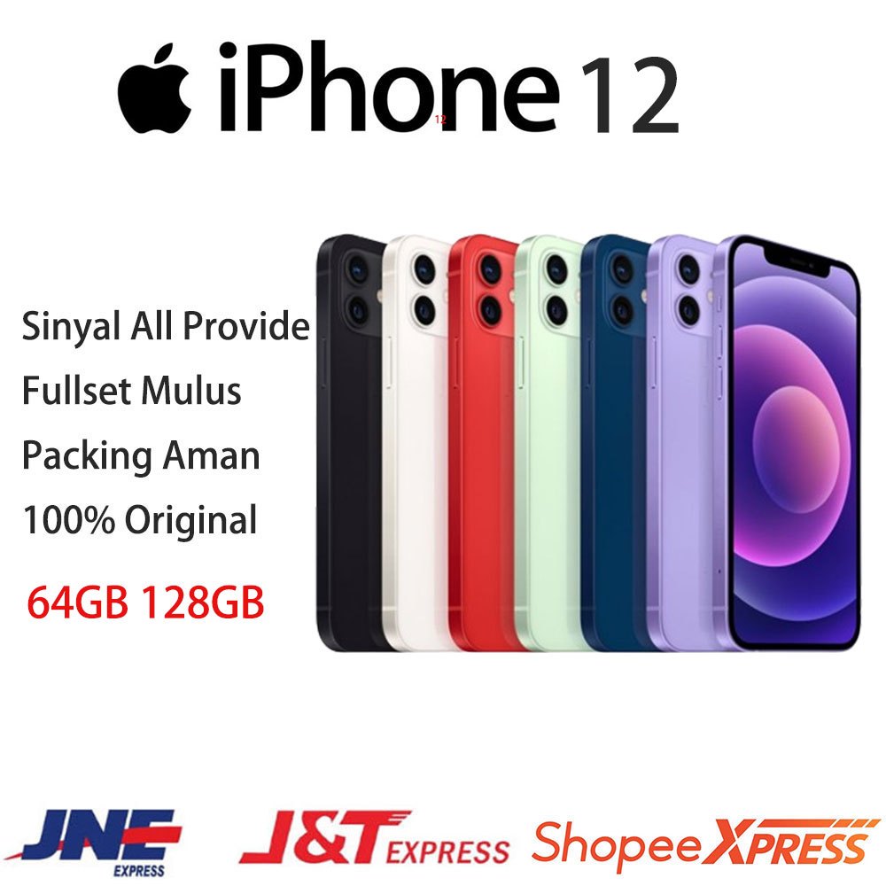 APPLE IPHONE12 HP12 IP12128GB/64GB Second Fullset Bergaransi Terpercaya second ori fullset mulus