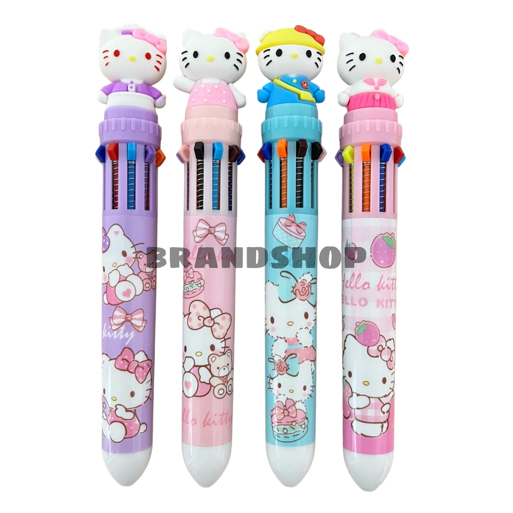 

Pulpen Anak 10 Warna Hello Kitty Pen Gel Cetek Karakter Kartun Lucu 0.5mm
