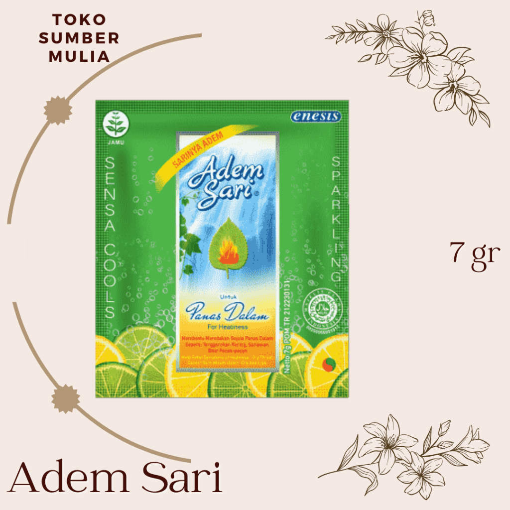 

Adem Sari Sachet 7 gr Minuman Untuk Panas Dalam