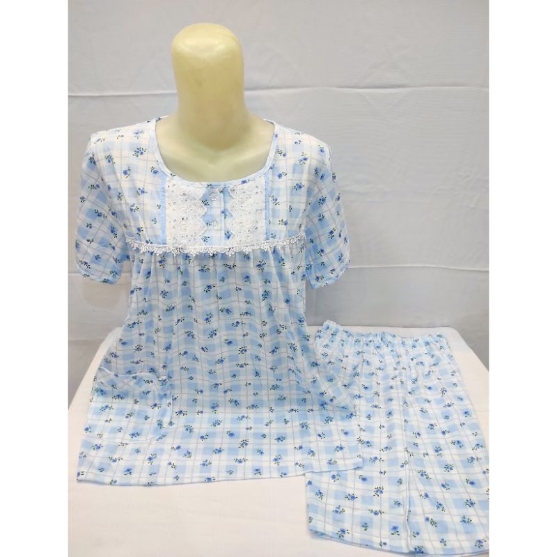 Kaos halus Yumico Setelan Babydoll Celana Pendek-Tangan Pendek BY YUMICO