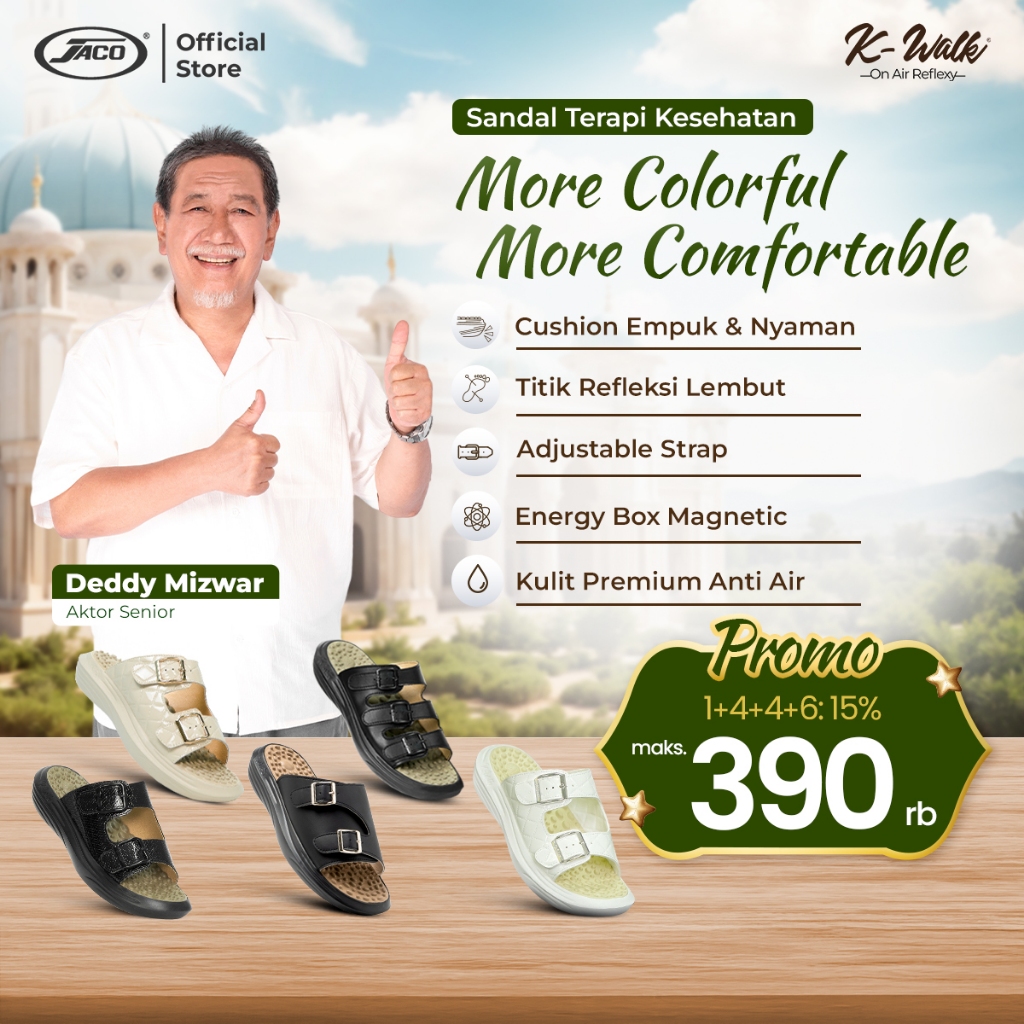 Kozuii Kwalk Energy Sandal Terapi dan Refleksi