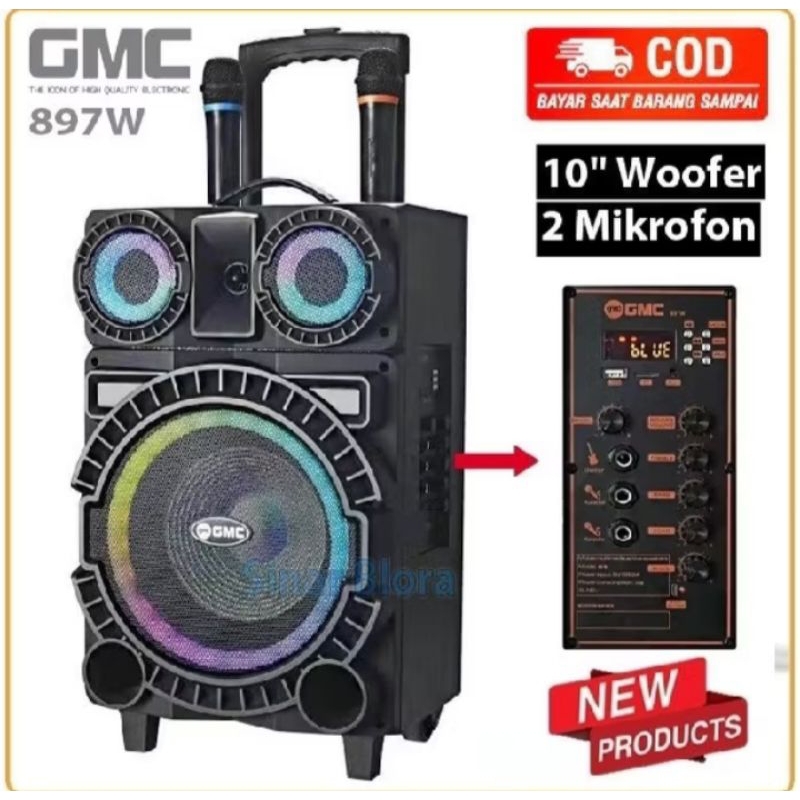 SPEAKER BLUETOOTH GMC 897W + 2MIC