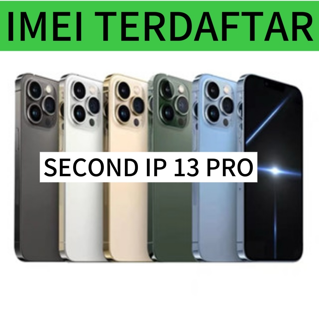 IBOX IP 13 PRO  IMEI Terdaftar128GB 256GB 512GB Second Bekas Normal TTRS STORE