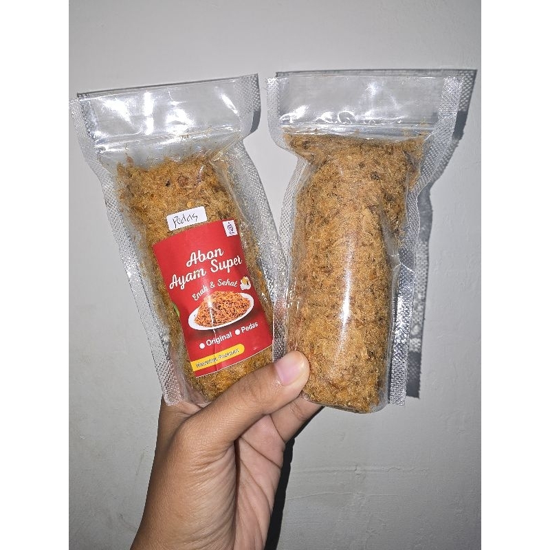 

Abon Ayam Original Pedas 100gr Tanpa Campuran dan Pengawet