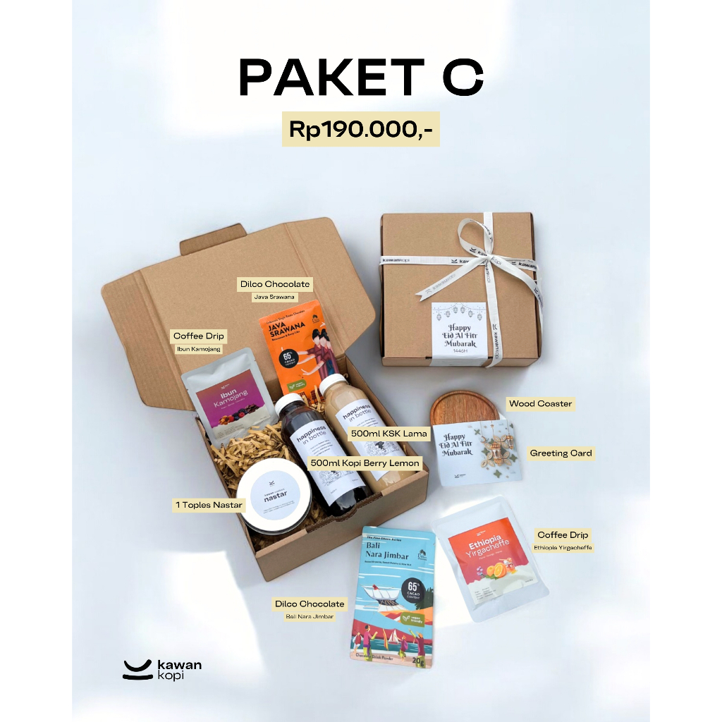 

Hampers Lebaran Kawan Kopi Paket C Khusus Bandung