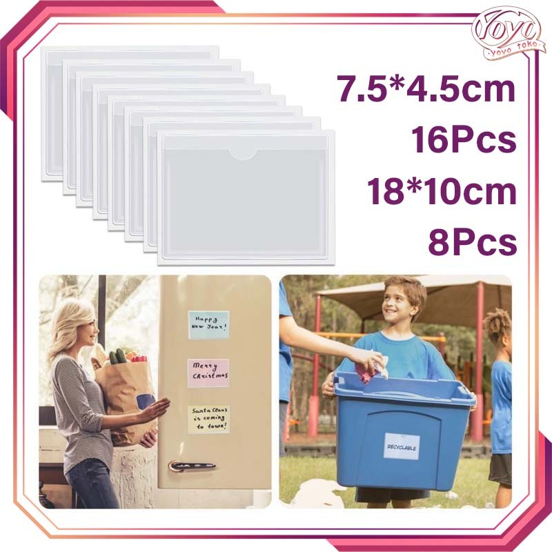 

16pcs Self Adhesive Label Holder Label Harga Type Self Adhesive Label Harga Nama Produk Tag Holder