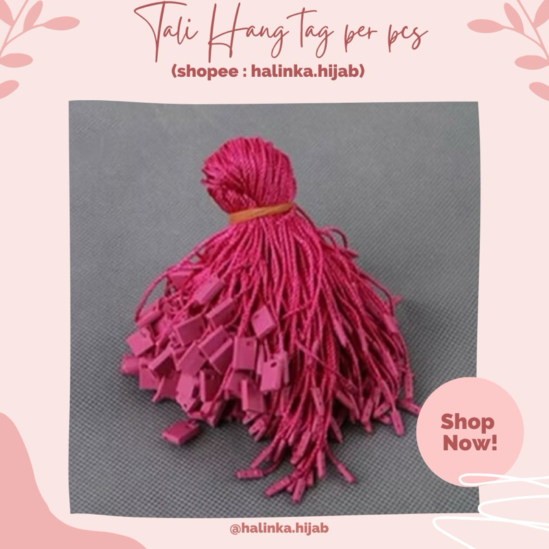 

Tali hang tag warna fuchia harga 10PCS