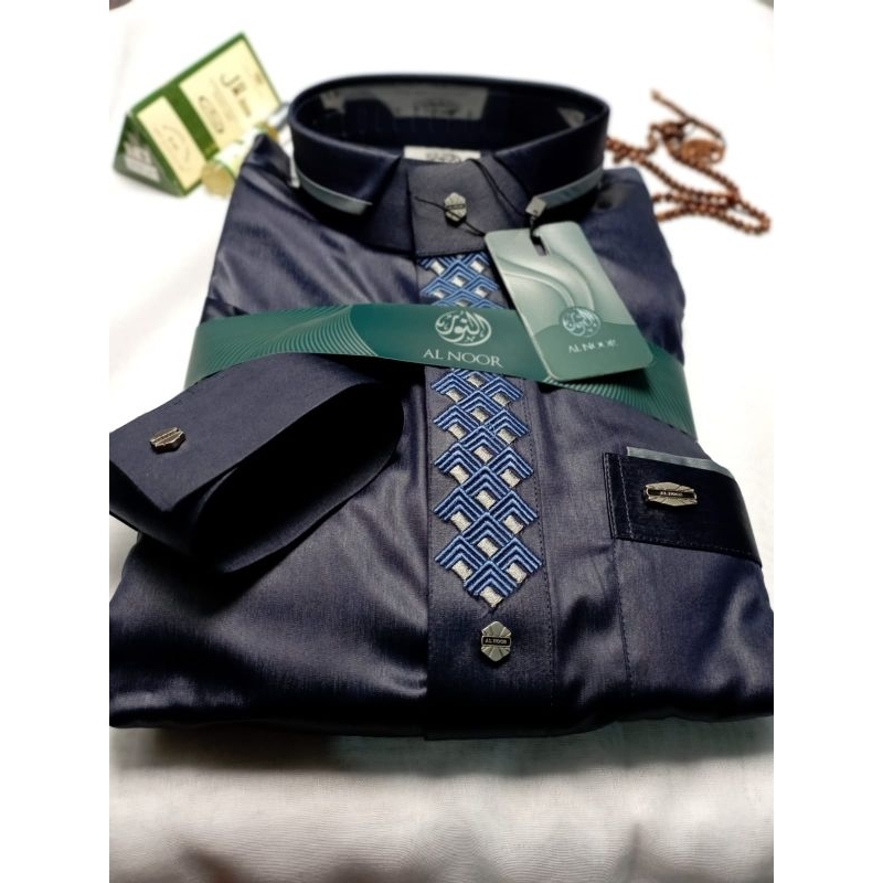 jubah Al Noor Bordir Lengan Manset