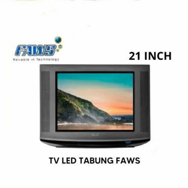 TV TABUNG LED DIGITAL FAWS TV 32 INCHI DVB-T2 FULL HD USB HDMI UKURAN 21 INCH