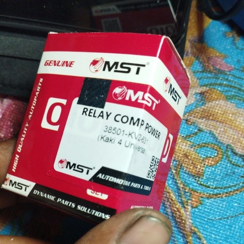 RELAY KAKI 4 MERK  MST MOTOR BEAT FI.