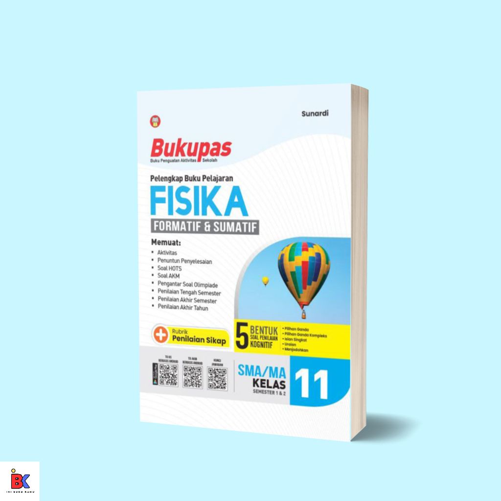 Bukupas Ringkasan dan Latihan Soal Fisika SMA Kelas 11/XI Kurikulum Merdeka