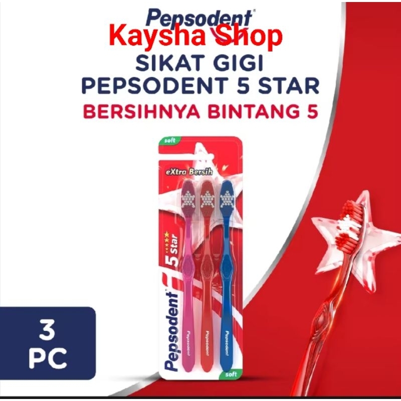 Pepsodent Sikat Gigi Isi 3