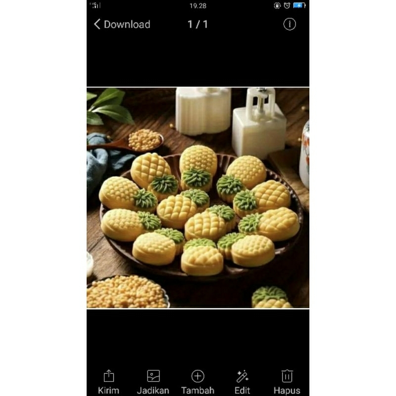 

nastar_nanas bentuk buah nanas
