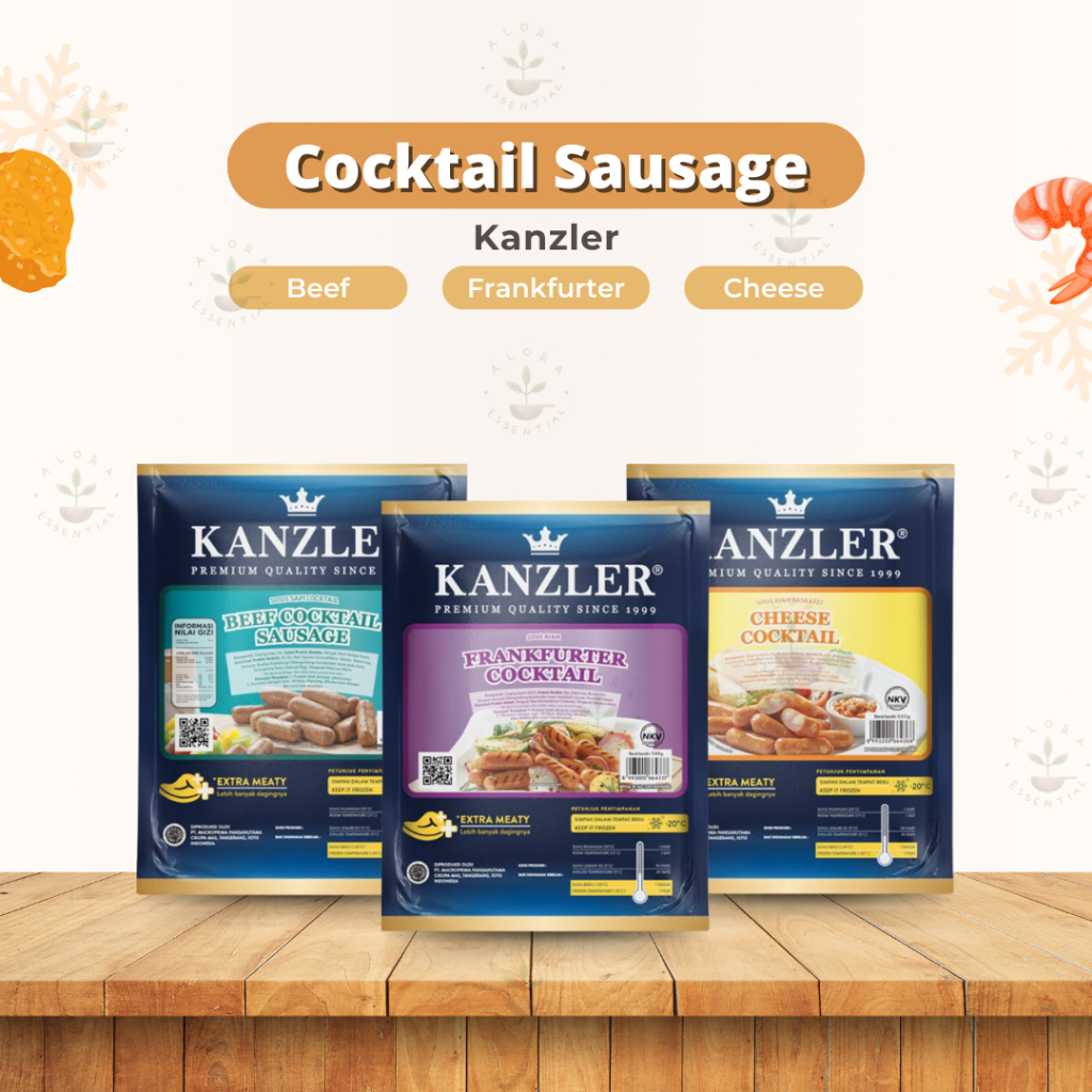 

SOSIS Kanzler Sosis Beef Cheese Frankfurter Sausages