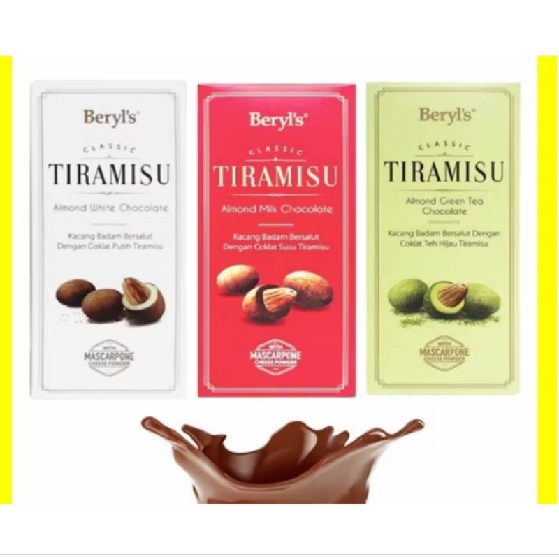 

[TERMURAH] Beryl's Almond Milk, White, Green Tea Chocolate 200Gram