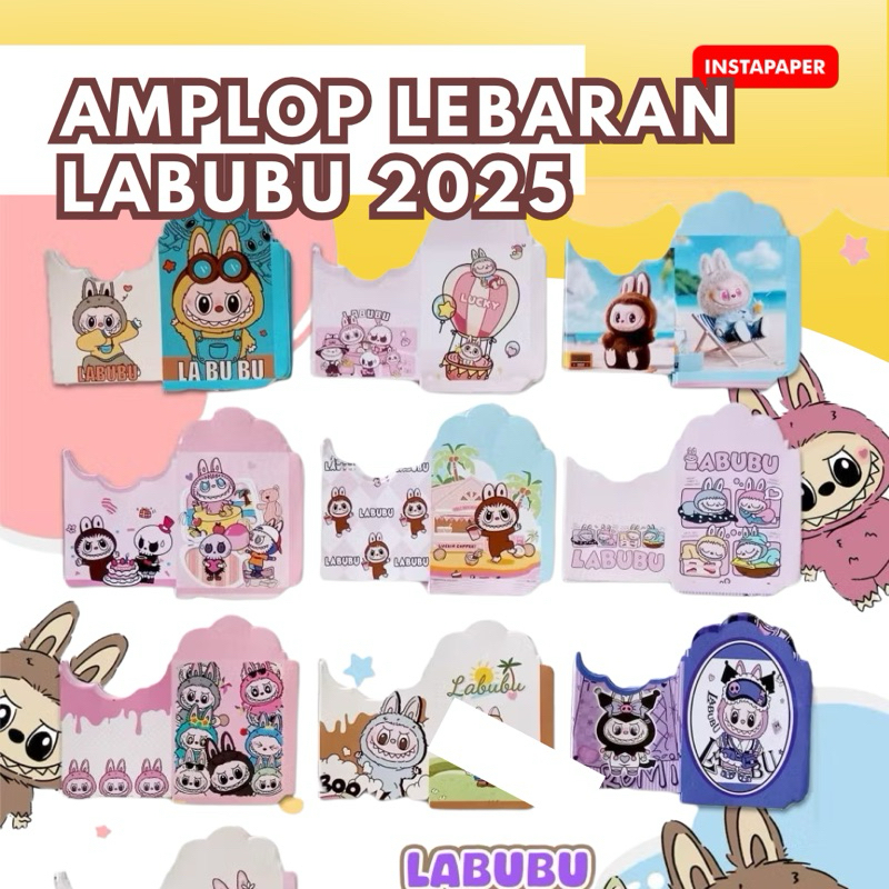 

[Isi 50] Amplop Lebaran Labubu 2025 - Sudah lem siap pakai