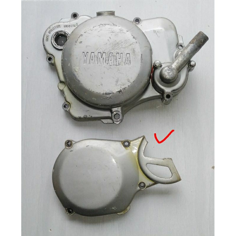 Cover Engine Kanan Kiri Blok Kopling+Blok Magnet Trail YAMAHA YZ80 YZ 80 Original Second