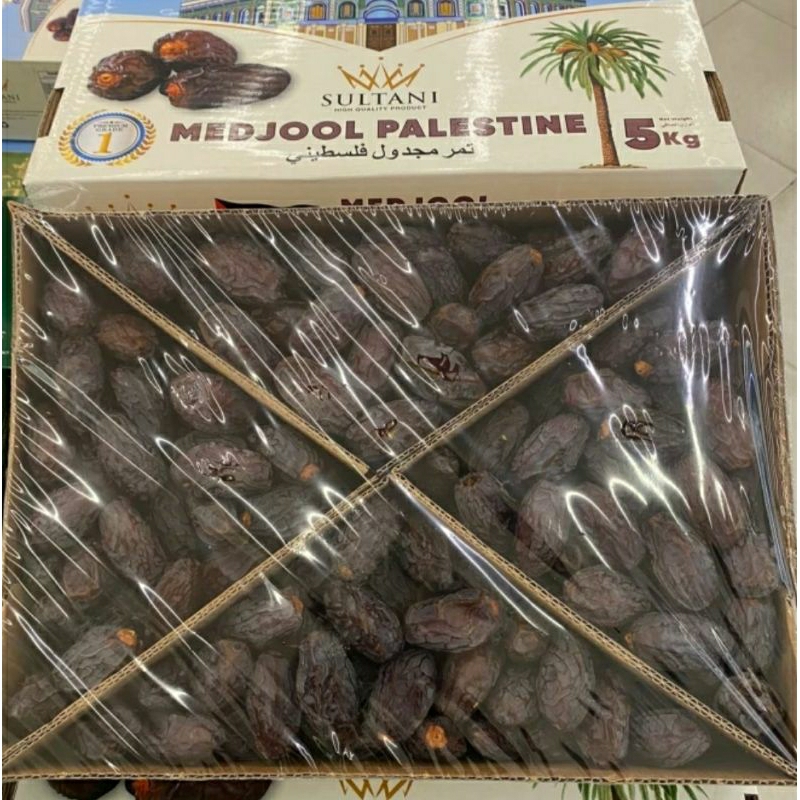 

Kurma Medjool Jumbo Sultani Palestina Grade 1 / Kurma Medjool Jumbo 5 Kg / Box